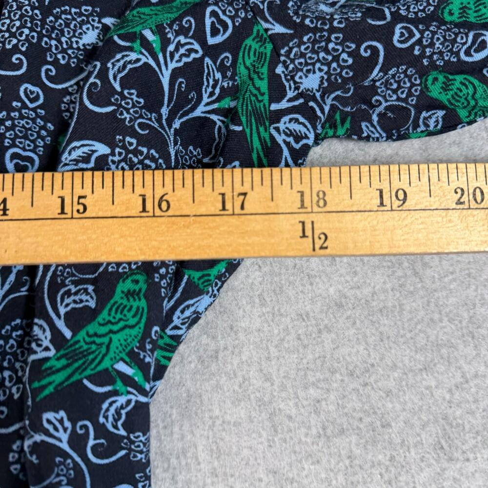 Boden Dress Womens 12R UK 16R Blue Bird Floral Shirt Maxi Jersey Boho Twee Long - Picture 6 of 9